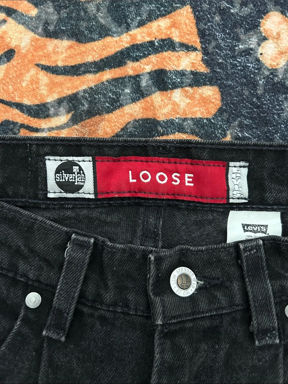 Levi's Vintage Black Loose-Fit Men's Denim Shorts